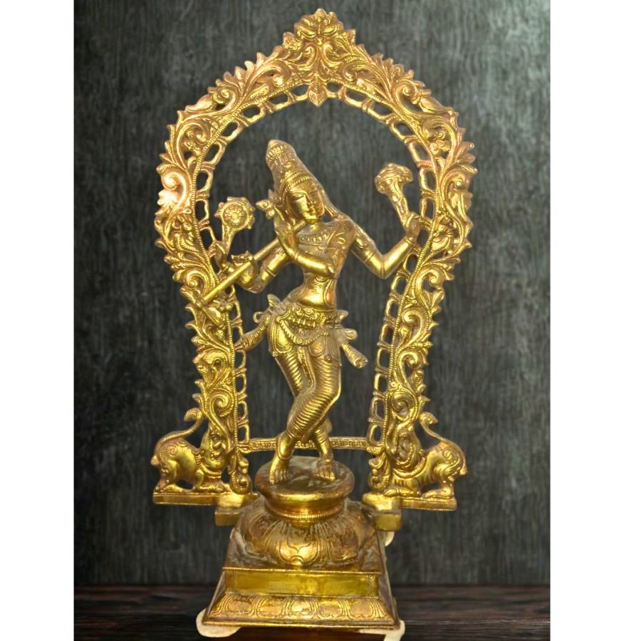 A1010 -  Brass Lord Vishnu Statue