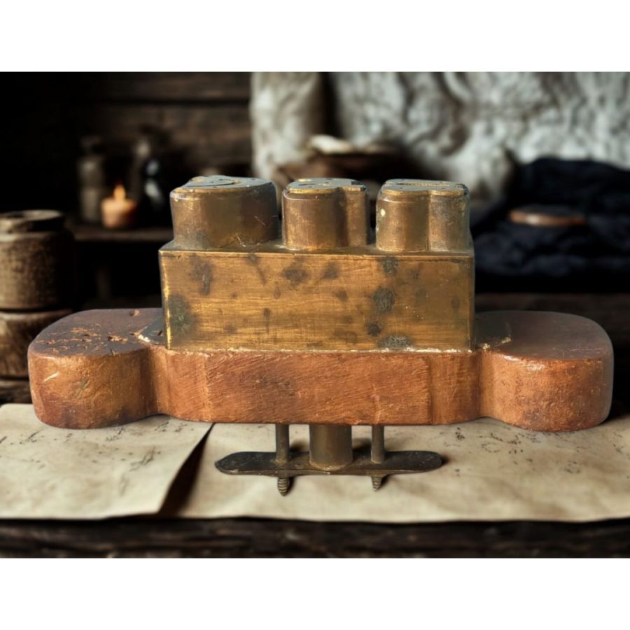 A1015 - Antique Brass Biscuit Stamp