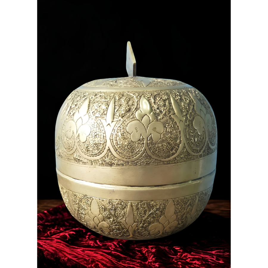 A1029 -  Repousse Silver Container
